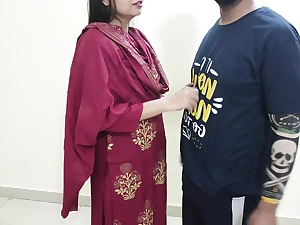 Indian step-mom Sara Bhabhi gets her selfish asshole drilled overwrought step-son's cock regarding dewy sex walking-stick