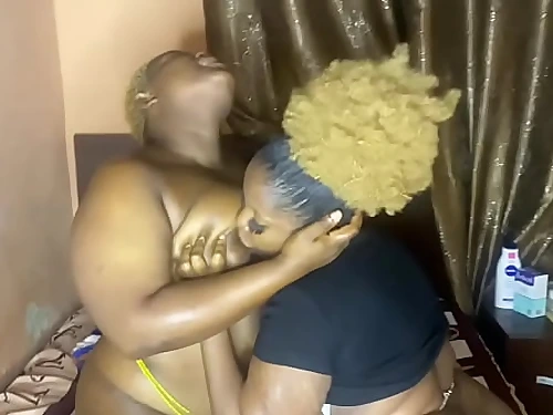 Two African American Women Toying With Their Faux-cocks