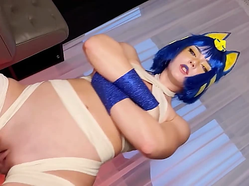 Costume play Ankha meme Barely legal  real porno version by SweetieFox