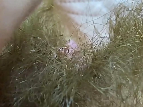 Extraordinary Hairy Cougar Closeup Big Jewel Rubbing Climax