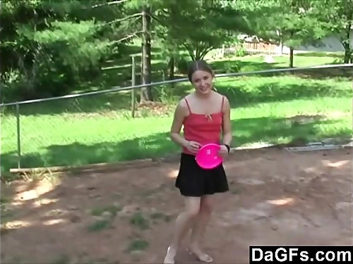 Dagfs - Tiny Blond Flashing Her Bod To Win The Game