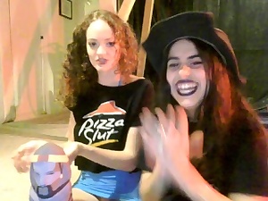 Incredible dark-hued teen webcam striptease
